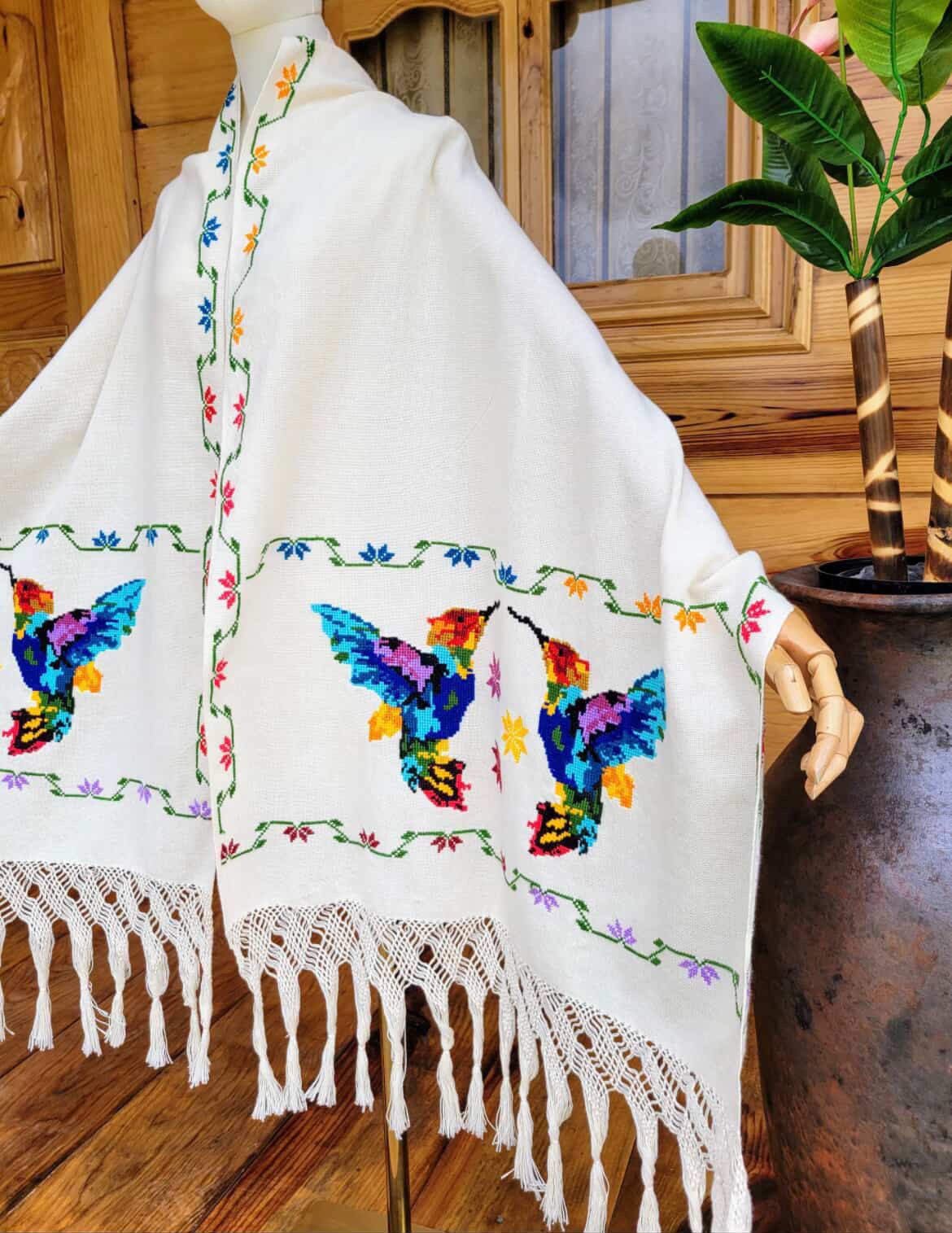 Rebozo Tzintzuni colibrí (M)