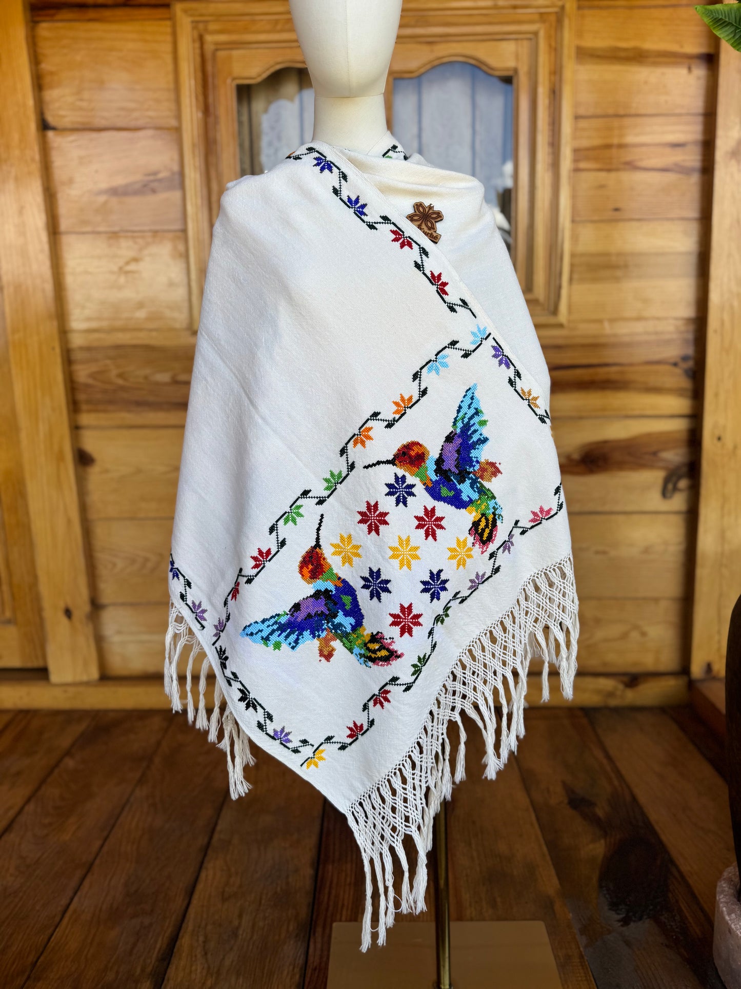 Rebozo Tzintzuni “Colibrí”