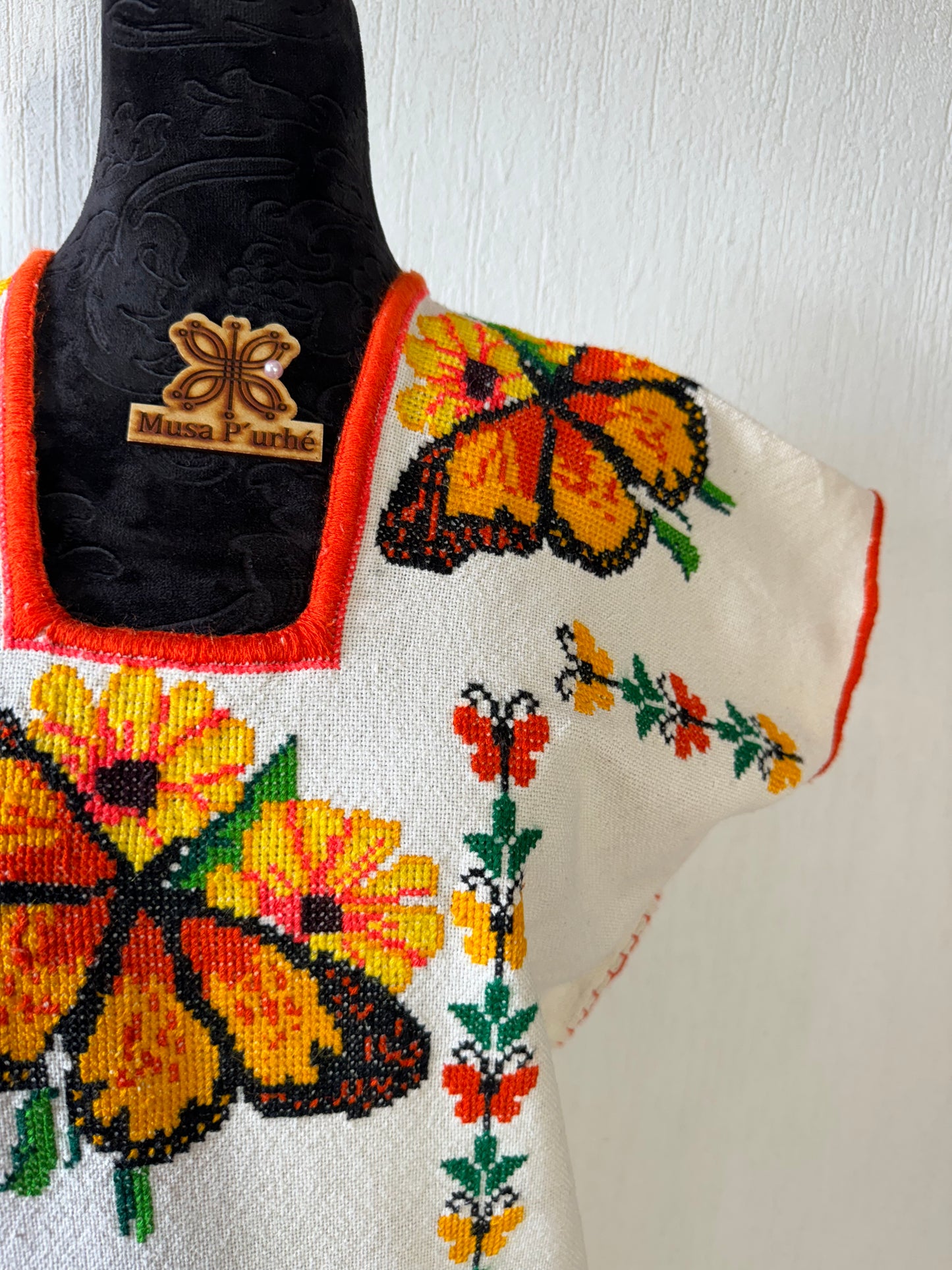 Vestido Monarcas y girasoles