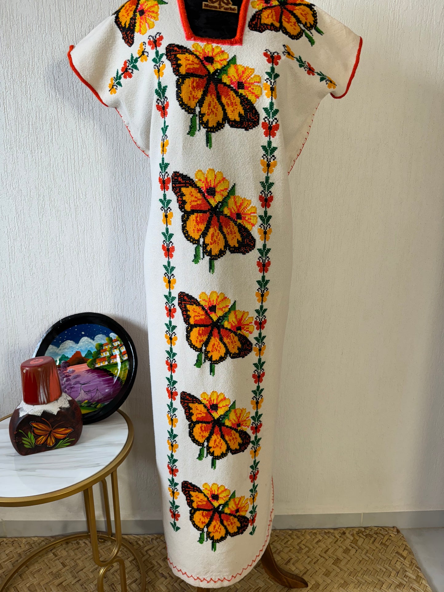 Vestido Monarcas y girasoles