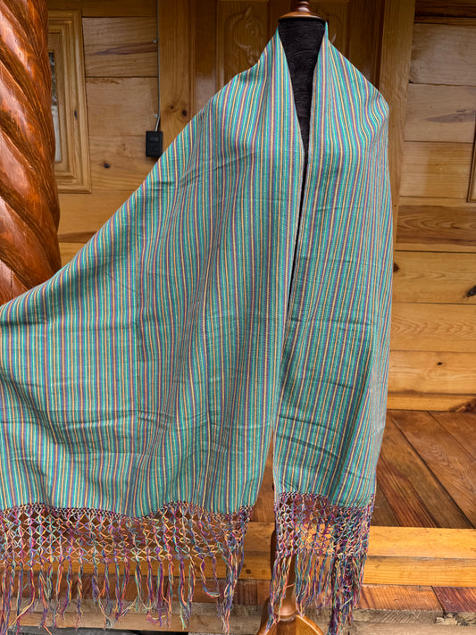 Rebozo manta arcoíris