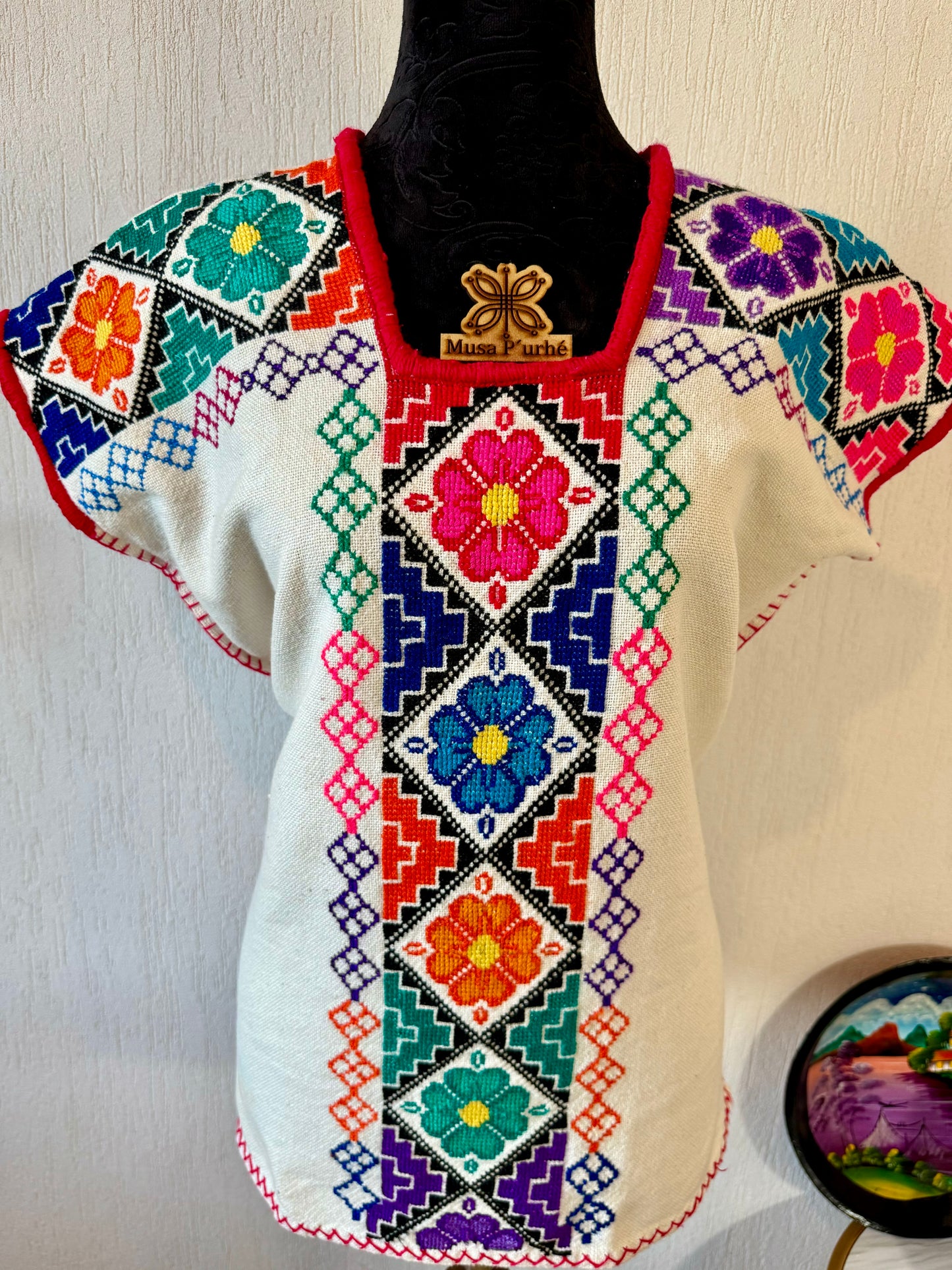 Huanengo greca floral