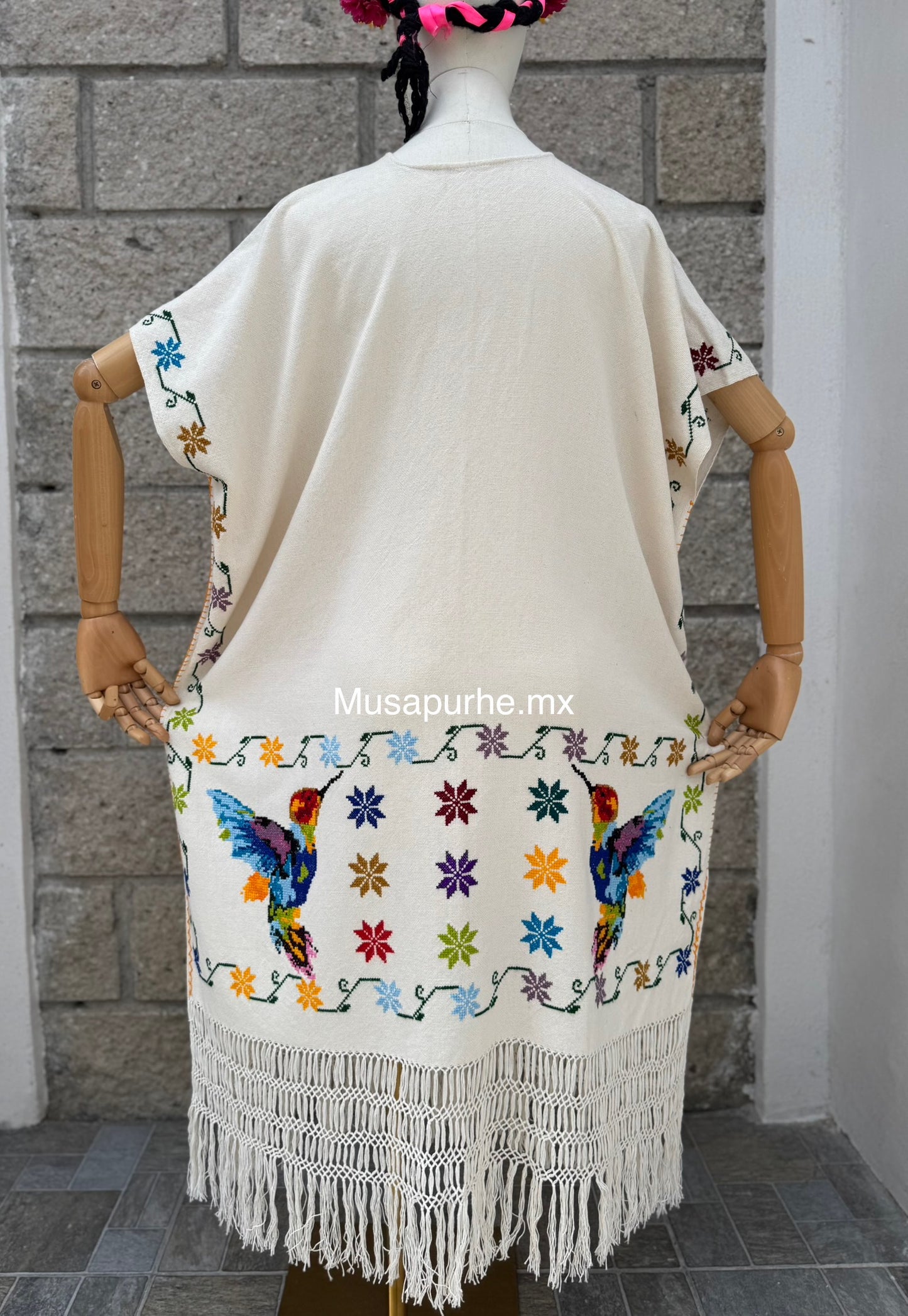 Poncho Colibrí con faja