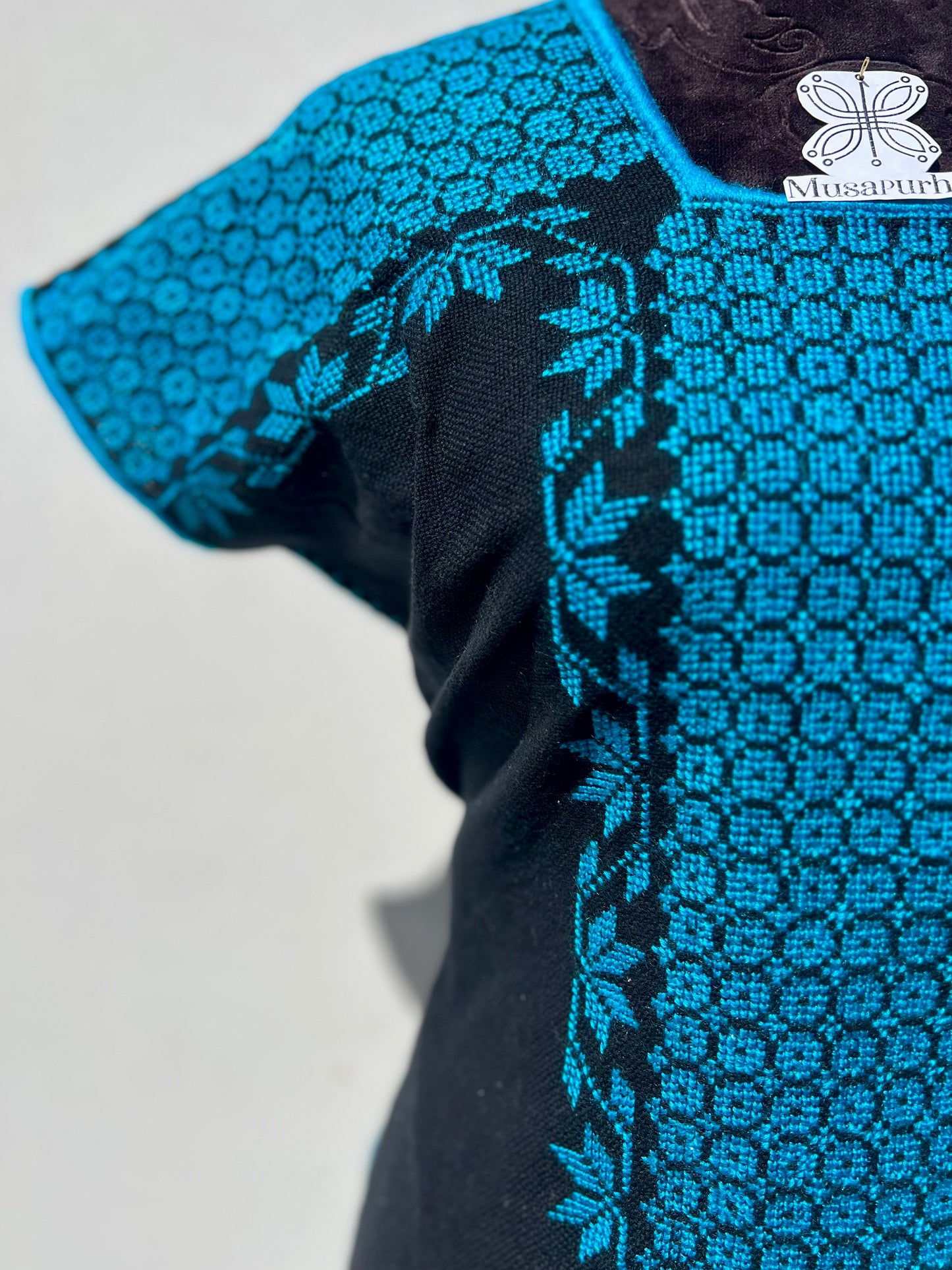 Huanengo florecitas azul