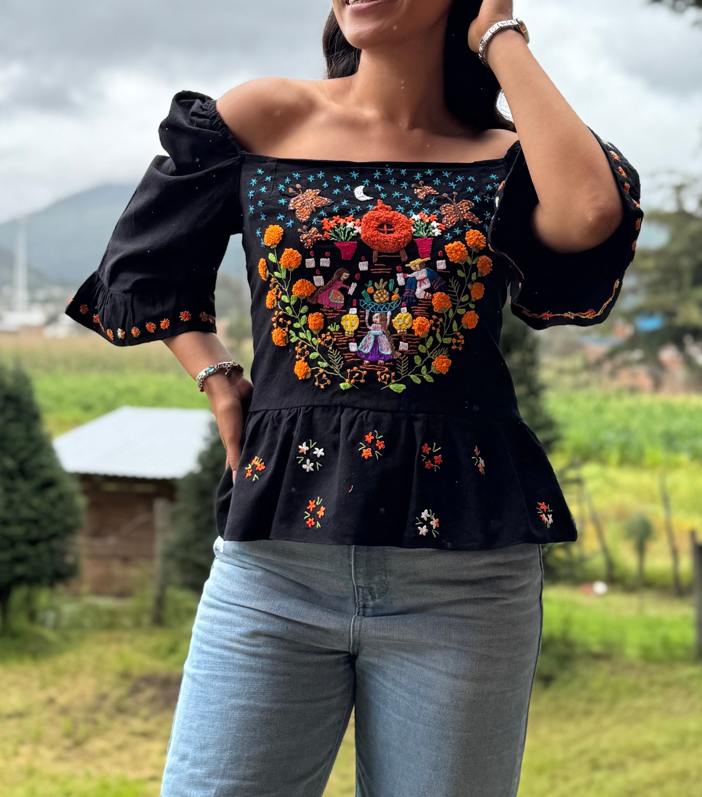 Blusa Ireri Cempasúchil