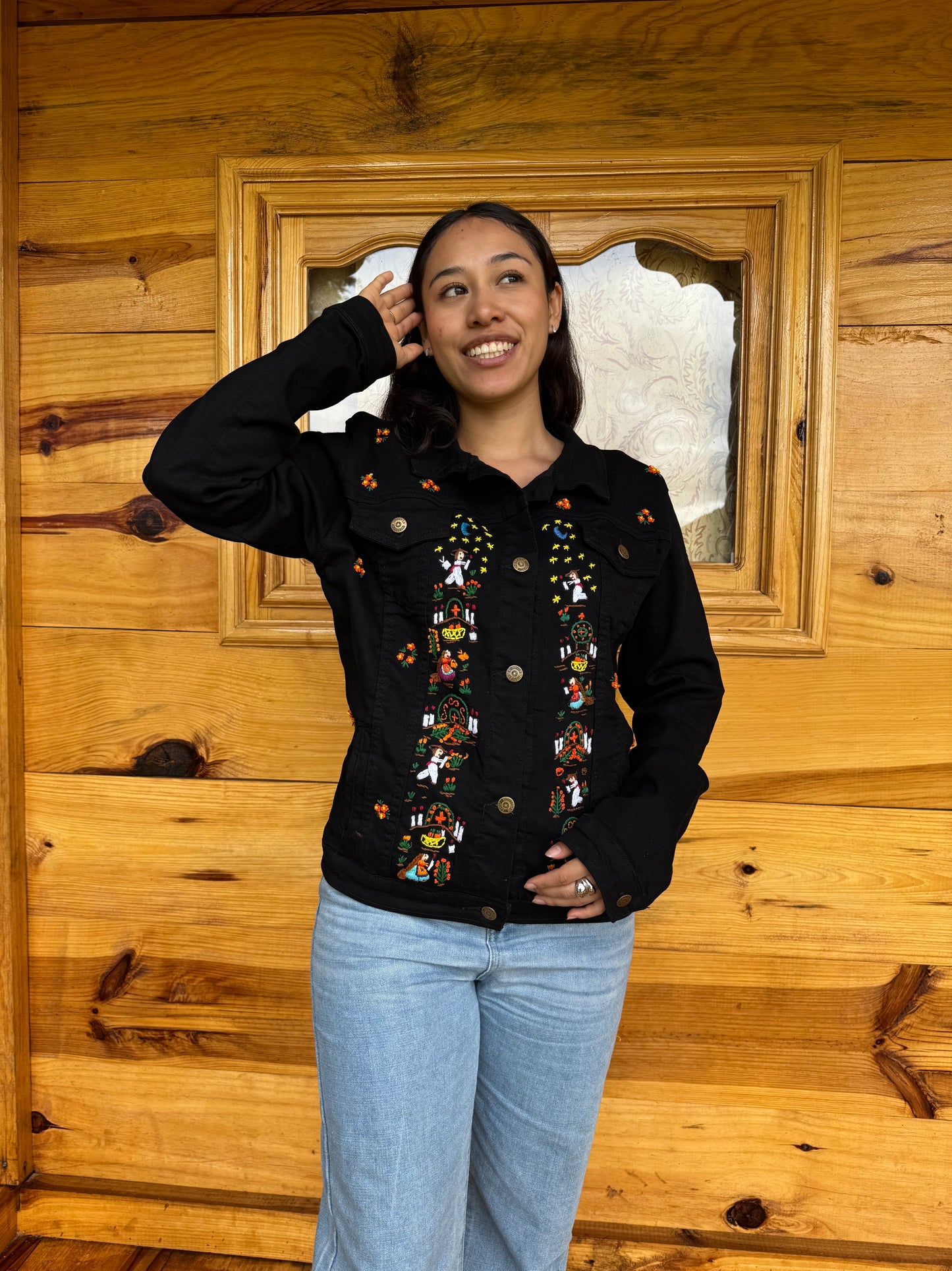 Chaqueta de Mezclilla Noche de animas