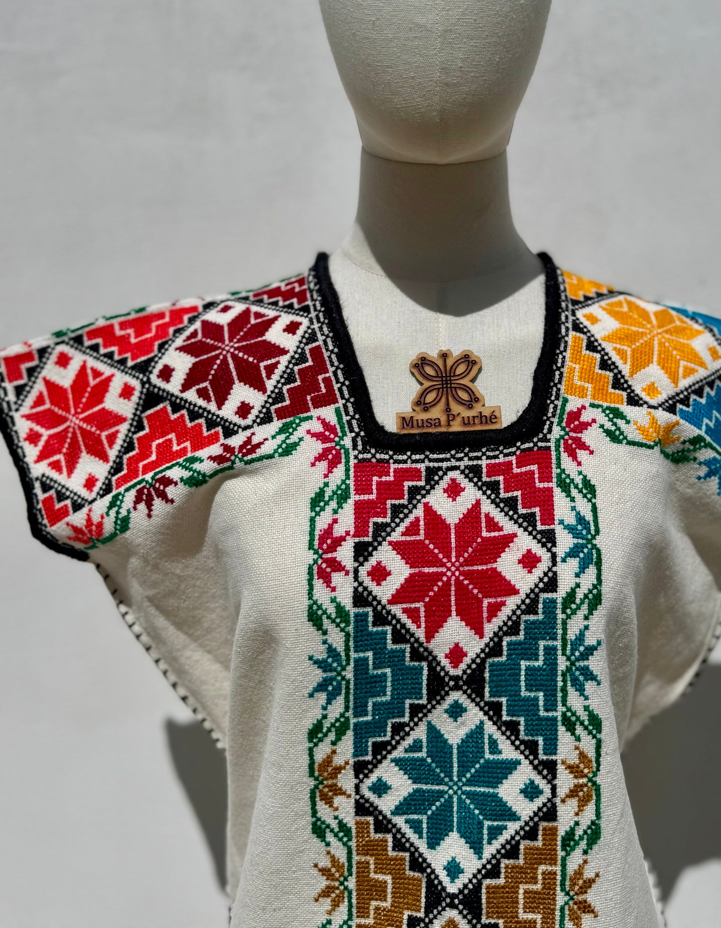 Huanengo Greca Rombo Floral