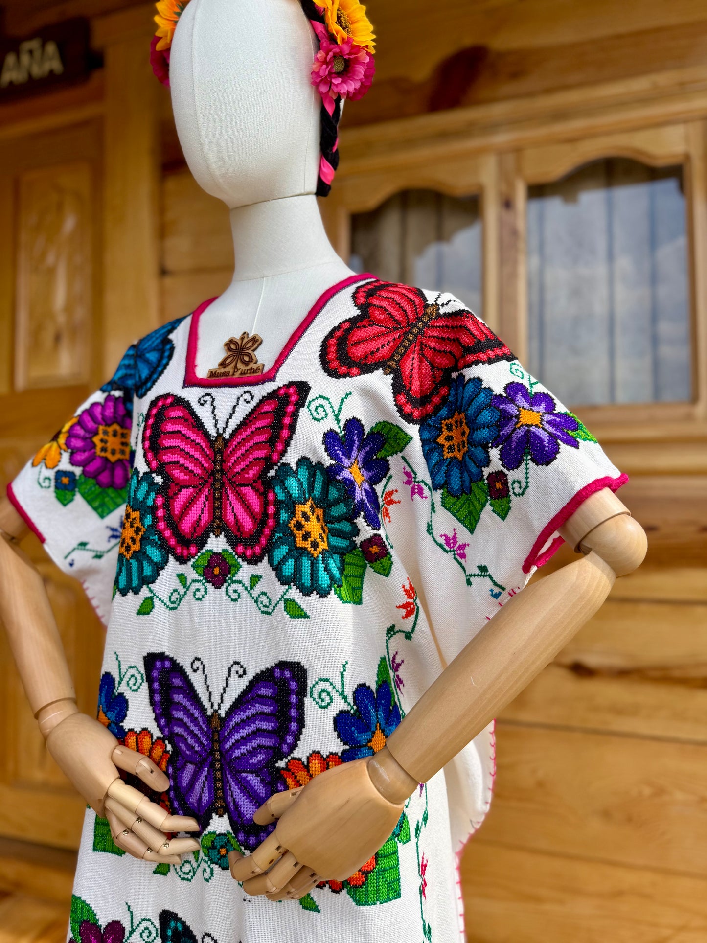 Vestido mariposas viajeras