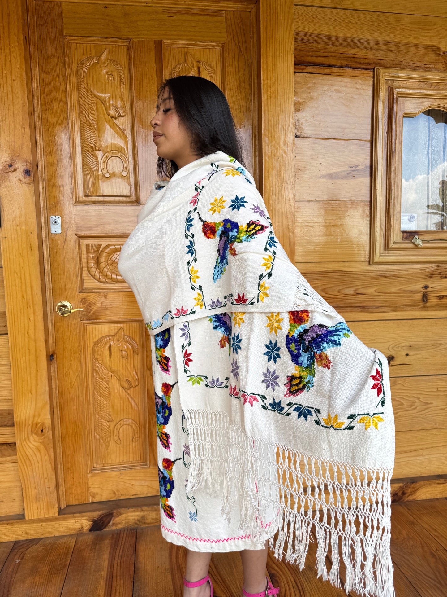 Rebozo Tzintzuni “Colibrí”