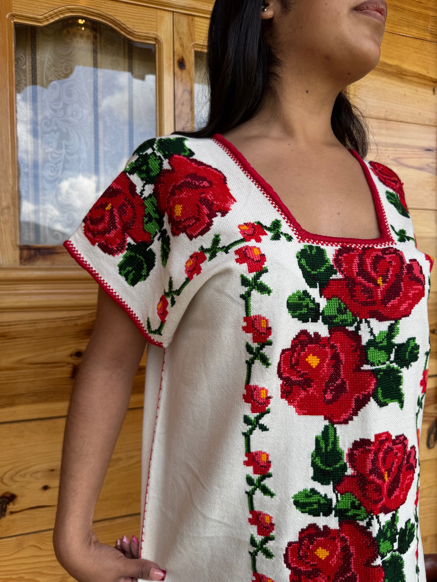 Huanengo Largo Rosas Rojas