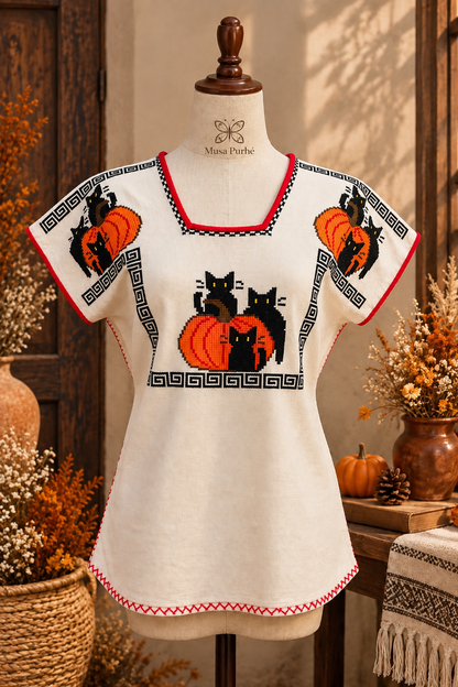 Huanengo Gatitos y calabazas
