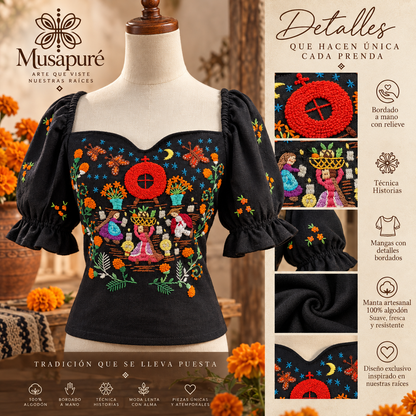 Blusa Ireri Corona y Ofrendas