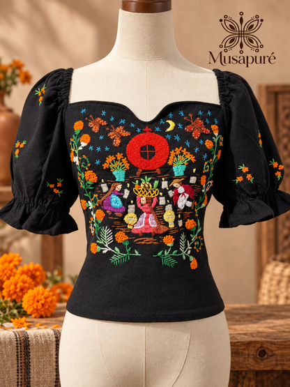 Blusa Ireri Corona y Ofrendas