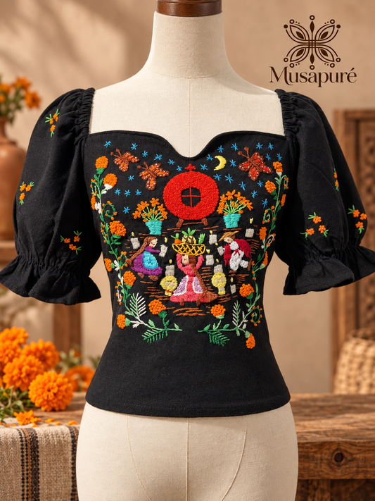 Blusa Ireri Corona y Ofrendas