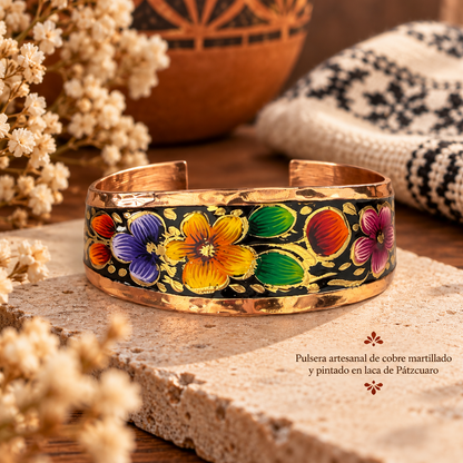Brazalete de Cobre Tsïtsïki “Flor”