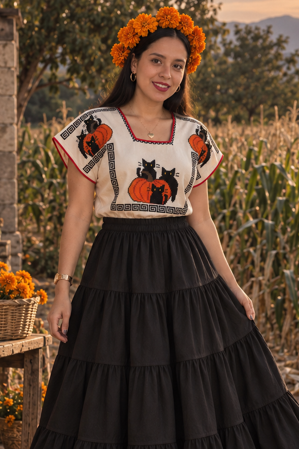 Huanengo Gatitos y calabazas