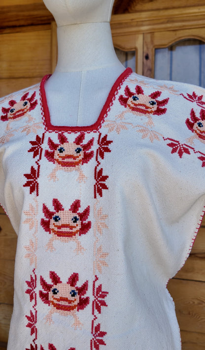 Huanengo Ajolotitos Albinos