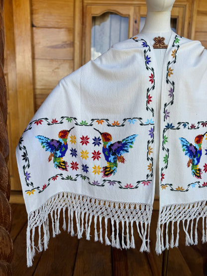 Rebozo Tzintzuni “Colibrí”