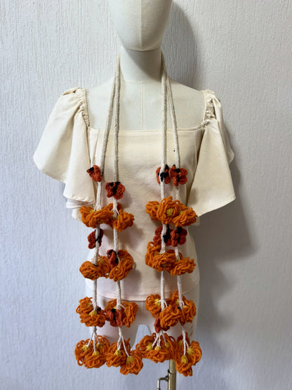 Tlalpiales Flor y Mariposa Naranja