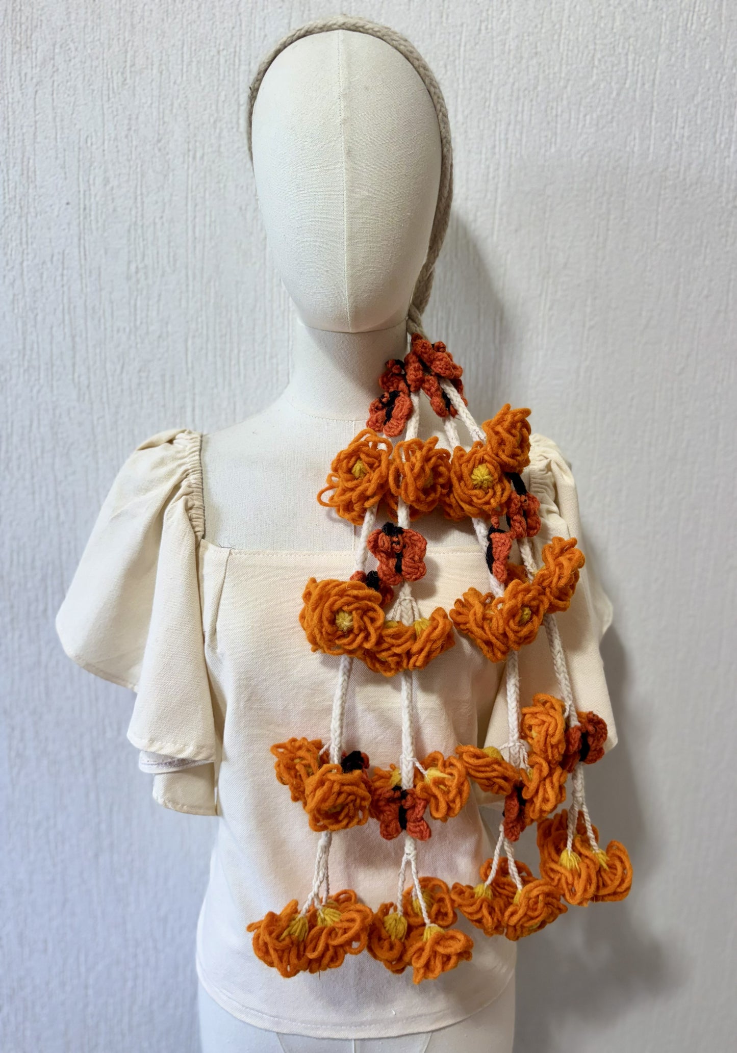 Tlalpiales Flor y Mariposa Naranja