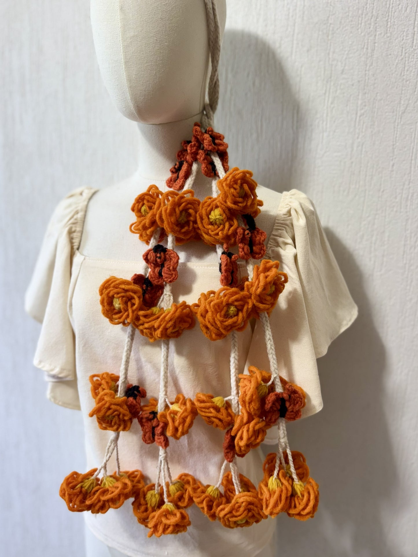 Tlalpiales Flor y Mariposa Naranja