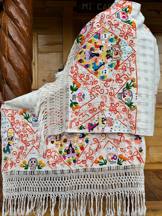 Rebozo Día de las ánimas