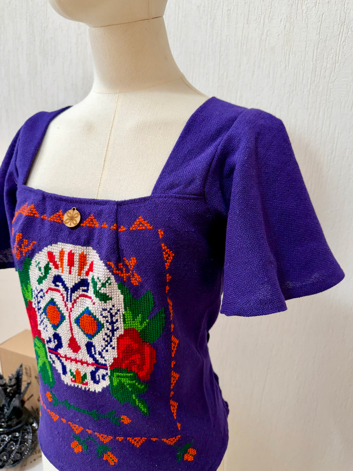 Blusa calaverita de azúcar