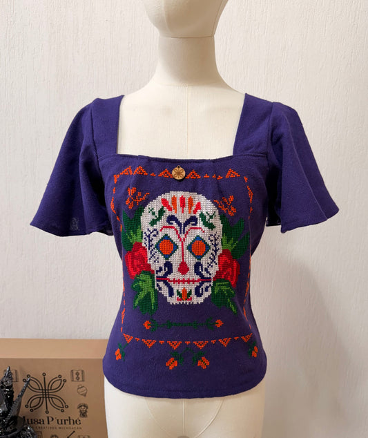 Blusa calaverita de azúcar