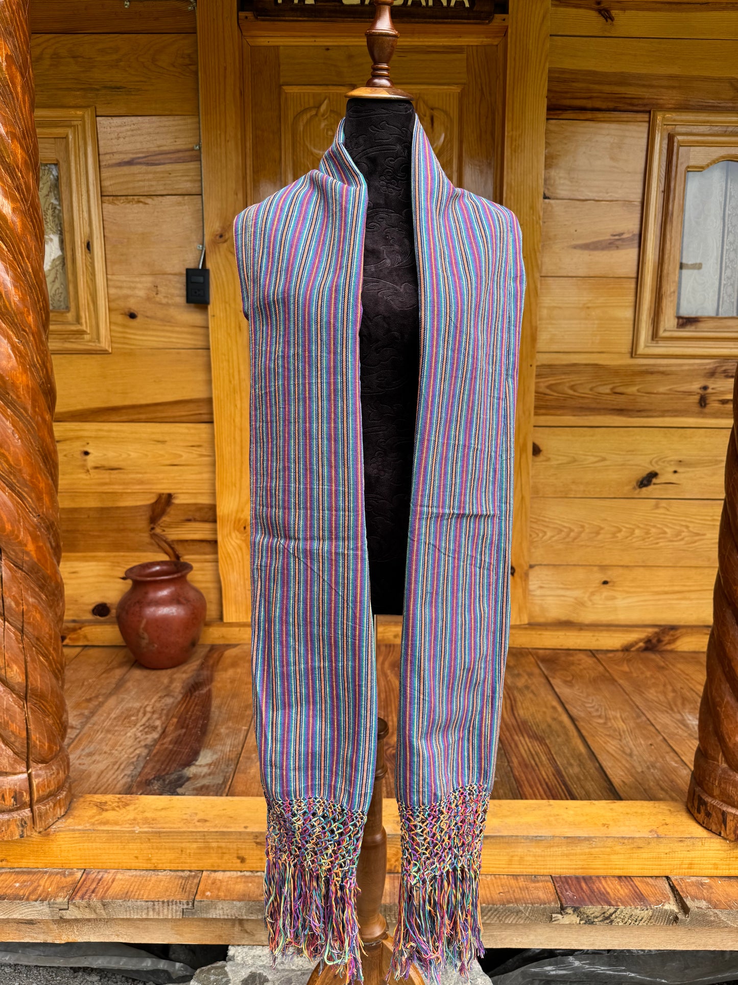 Rebozo manta arcoíris