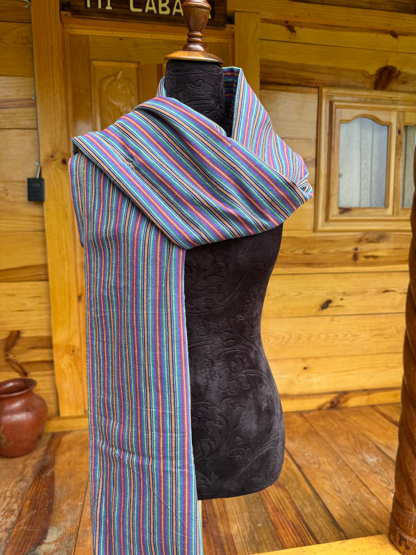 Rebozo manta arcoíris