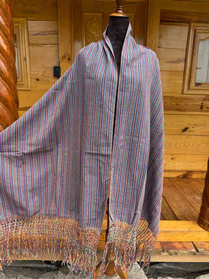 Rebozo manta arcoíris