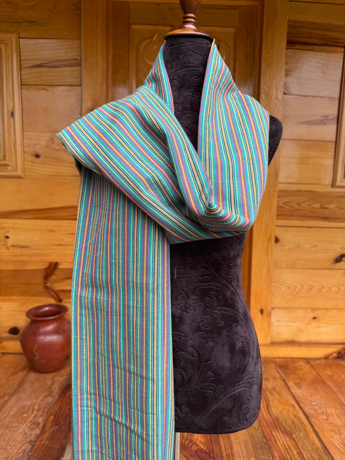 Rebozo manta arcoíris