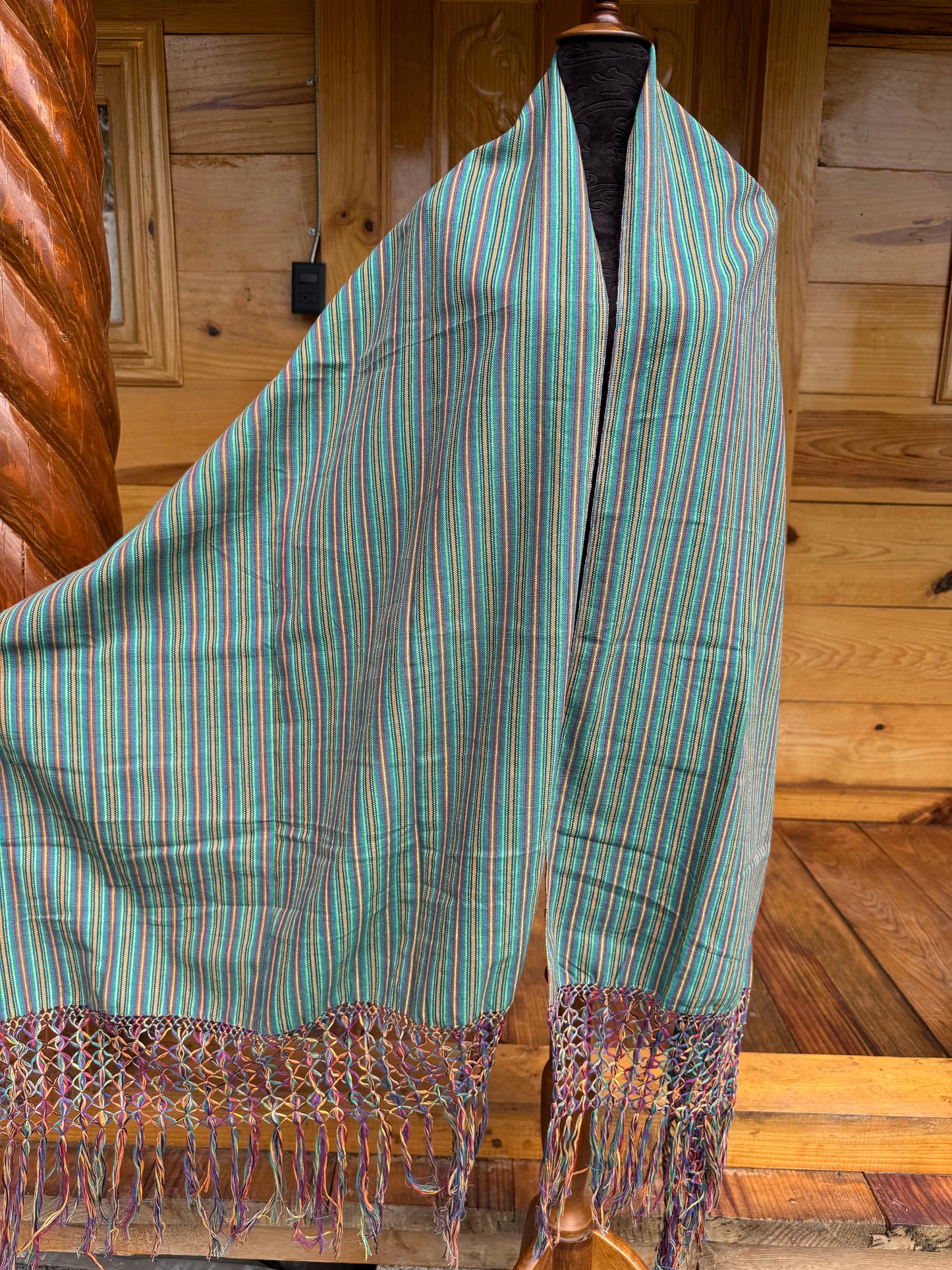 Rebozo manta arcoíris