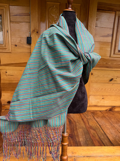 Rebozo manta arcoíris