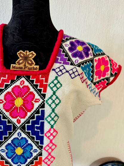 Huanengo greca floral