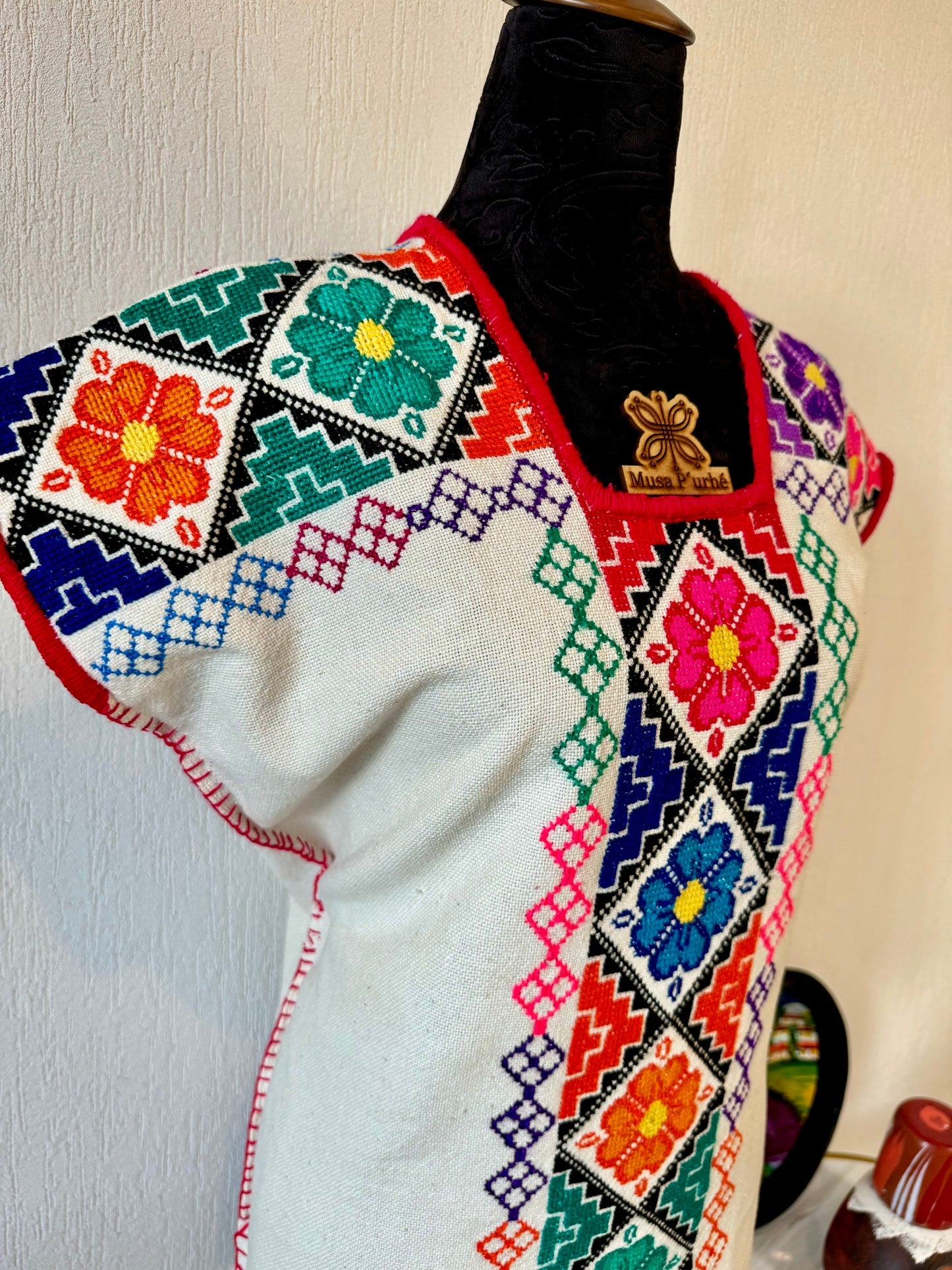 Huanengo greca floral