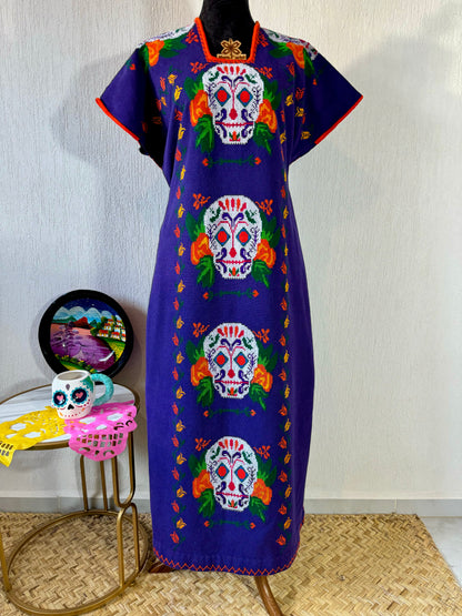 Huanengo largo Calaveritas de Azúcar