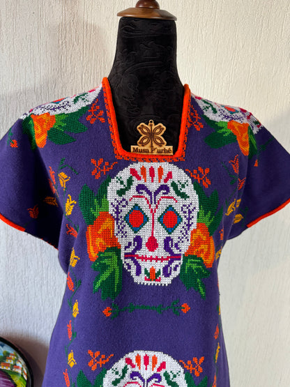 Huanengo largo Calaveritas de Azúcar