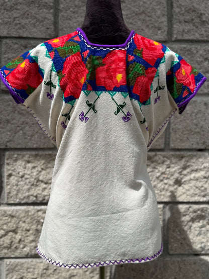 Huanengo greca tradicional rosas