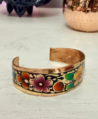 Brazalete de Cobre Tsïtsïki “Flor”