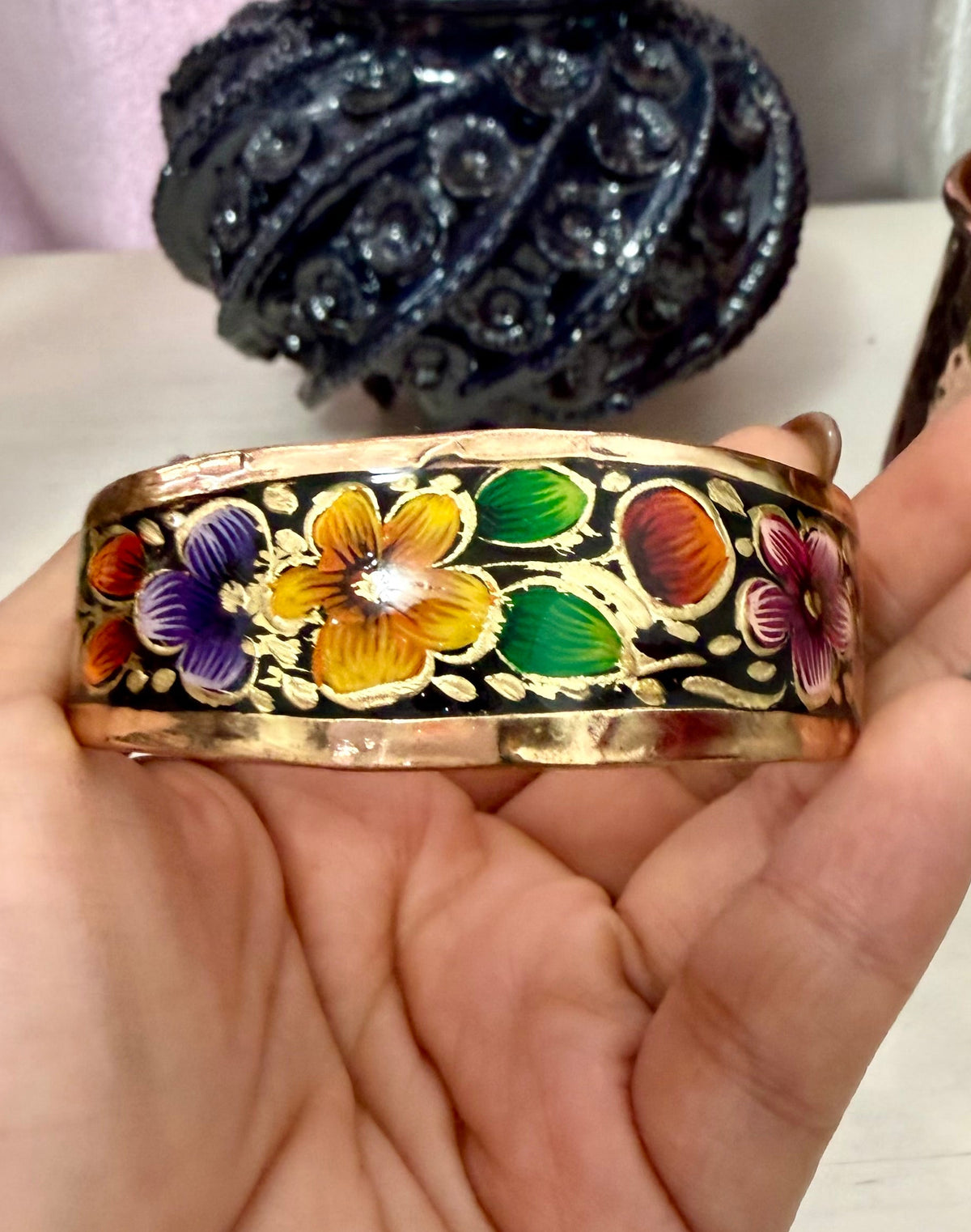 Brazalete de Cobre Tsïtsïki “Flor”