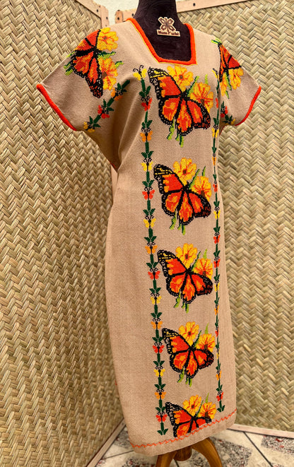 Vestido Monarcas y Girasoles