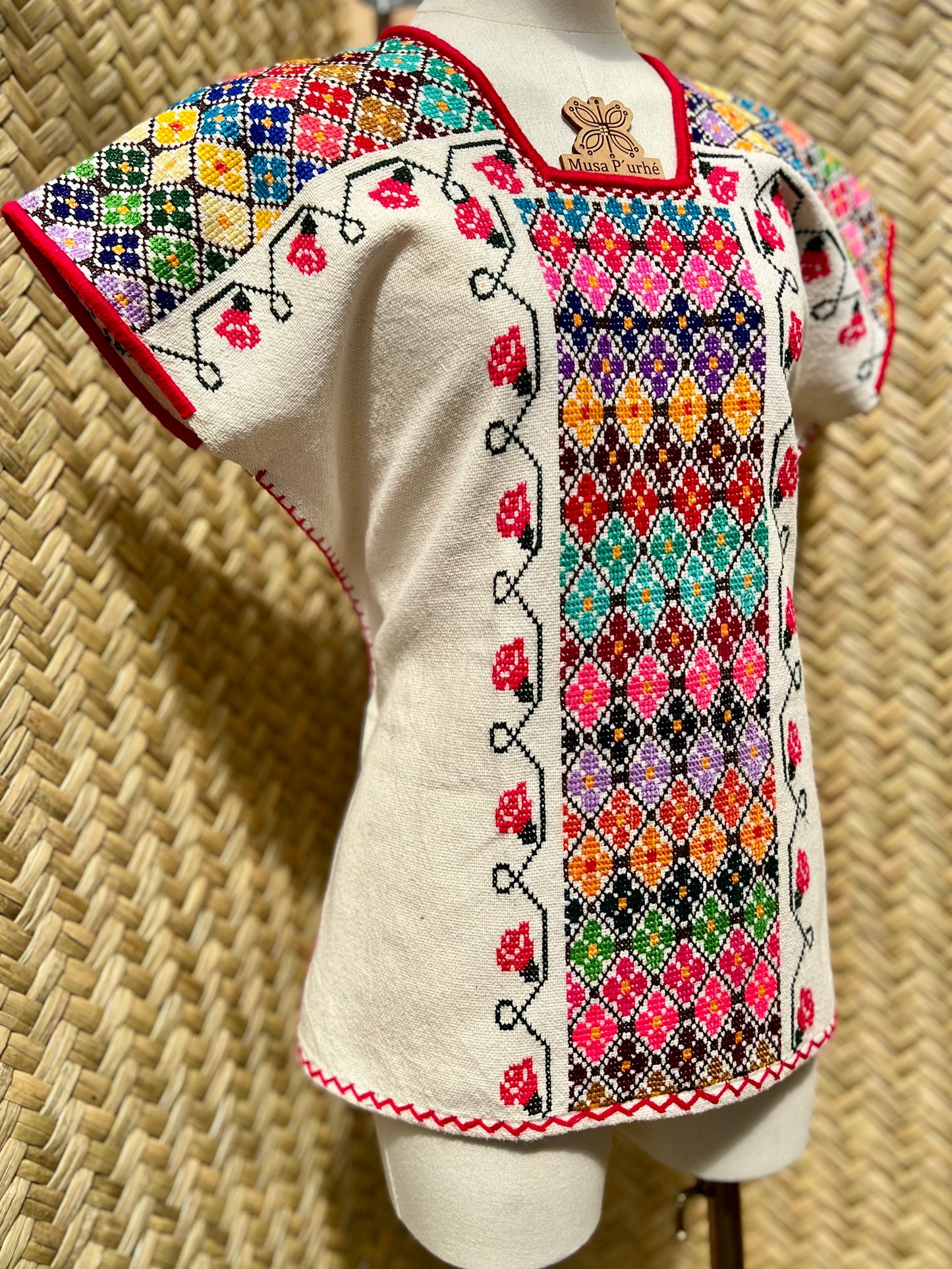Huanengo Greca Florecitas