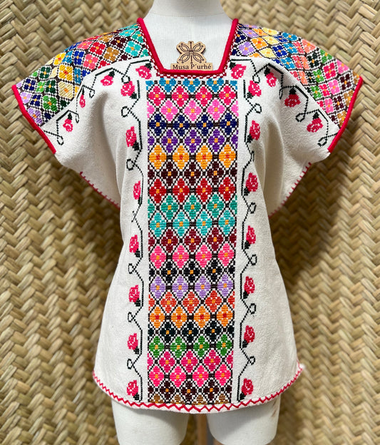 Huanengo Greca Florecitas