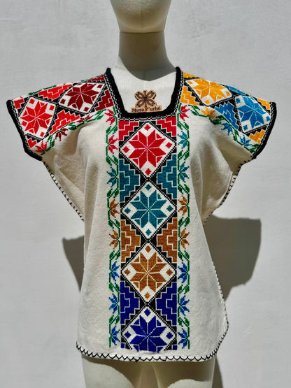Huanengo Greca Rombo Floral