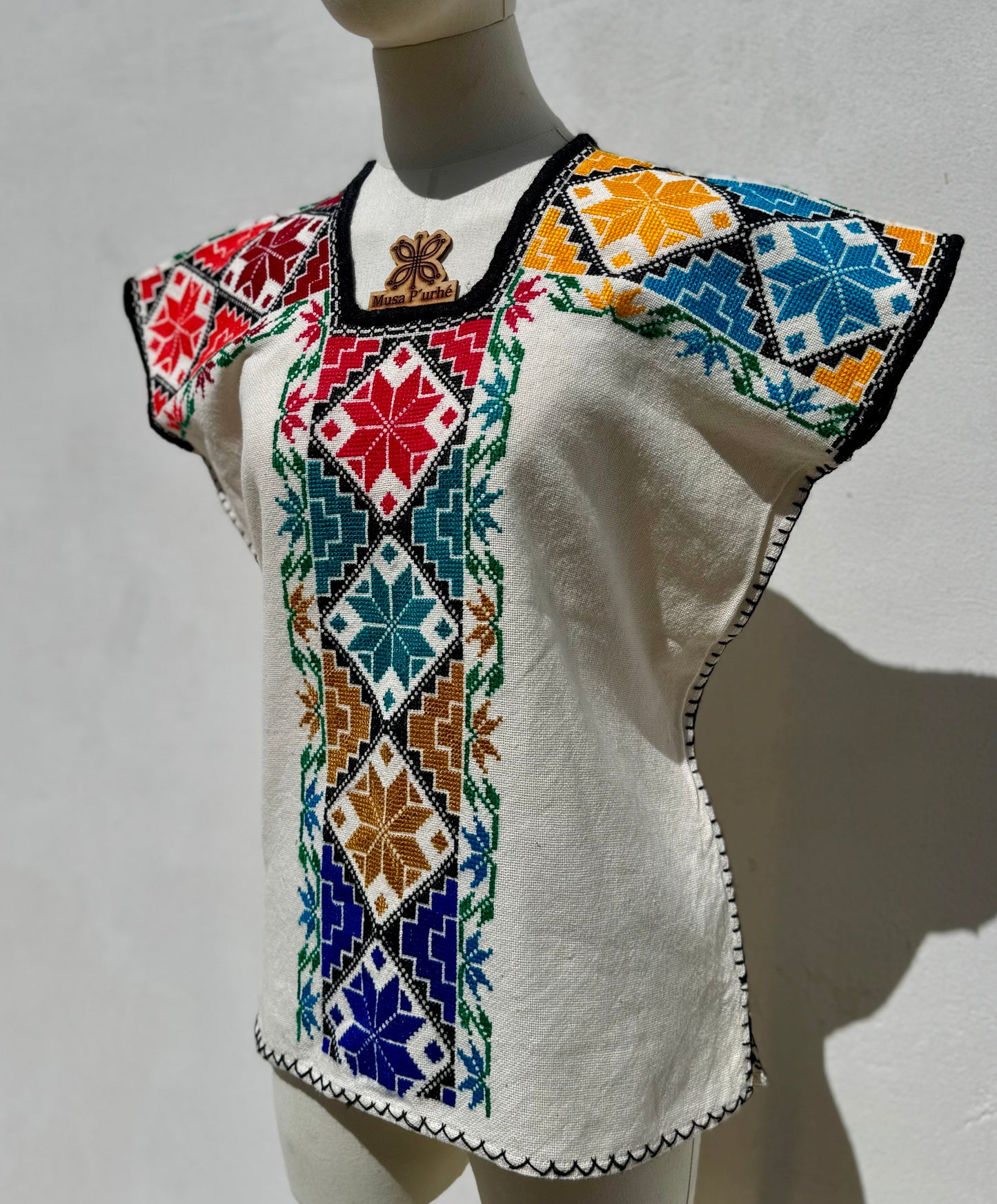 Huanengo Greca Rombo Floral