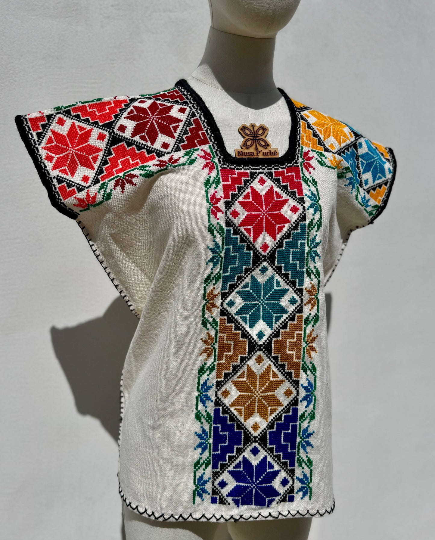 Huanengo Greca Rombo Floral