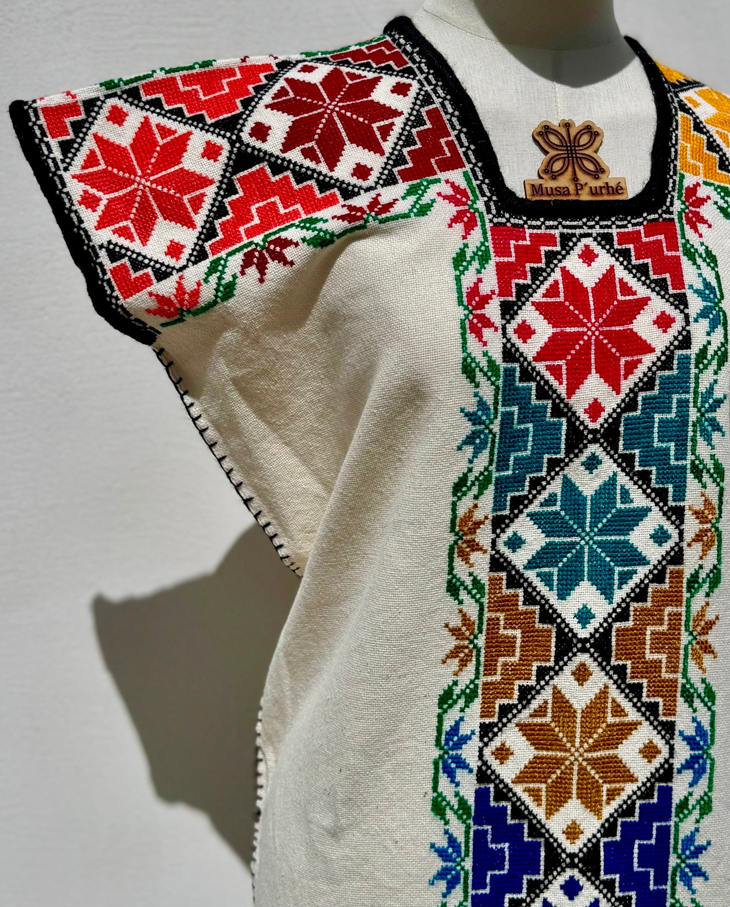 Huanengo Greca Rombo Floral