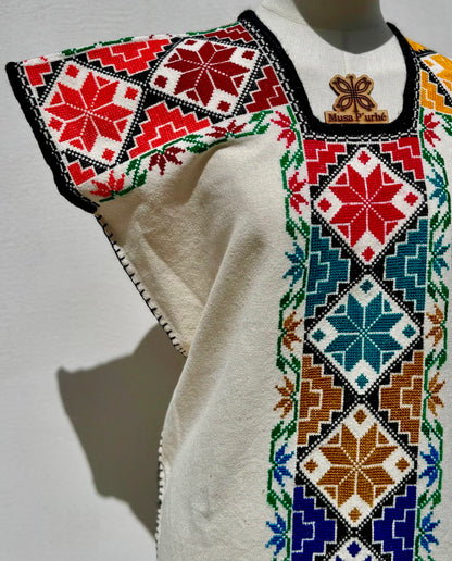Huanengo Greca Rombo Floral