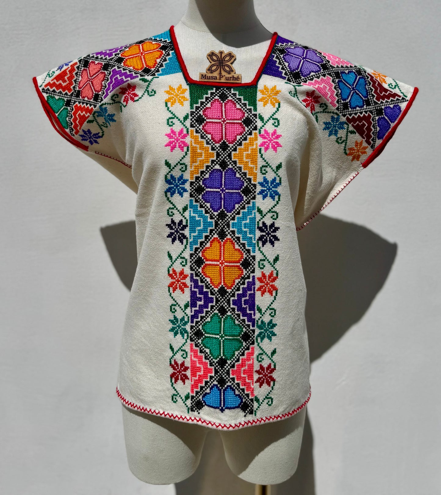 Huanengo greca floral